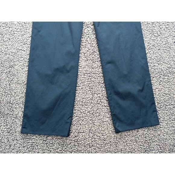 VTG Banana Republic Straight Leg Dress Pants Size 10 Mid Rise Stretch 90s Blue - Picture 5 of 12